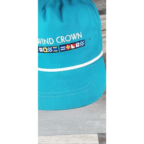 Vintage Seawind Crown Cruise Blue Snapback Rope Hat Cap MADE IN AMERICA - Rare - Picture 12 of 15